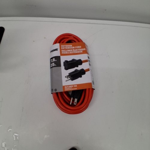 PRIME OUTDOOR EXTENSION CORD - 25FT - ORANGE (MODEL: WC501607M) image 3