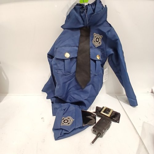 5PC TODDLER TINY POLICE OFFICER COSTUME - 3-4T - BLUE image 2