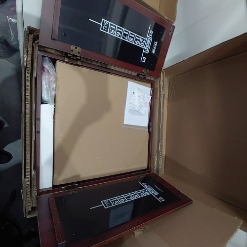 DARTBOARD AND CABINET SET BUNDLE - 18" - BROWN/BLACK (MODEL VDC10) image 2