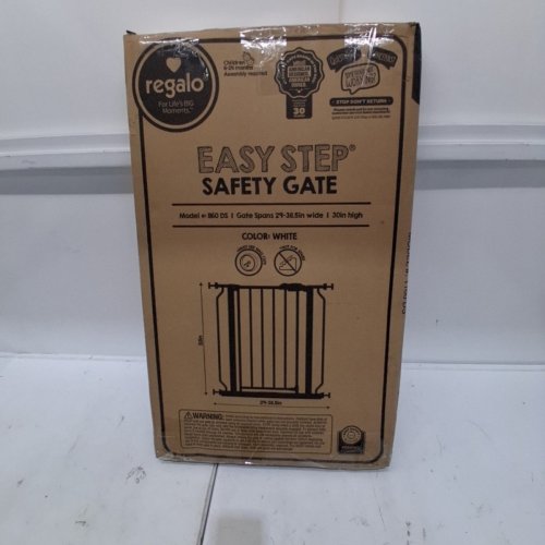 REGALO EASY STEP SAFETY GATE - 29"- 38.5" - WHITE (MODEL: 1160-DS) image 4