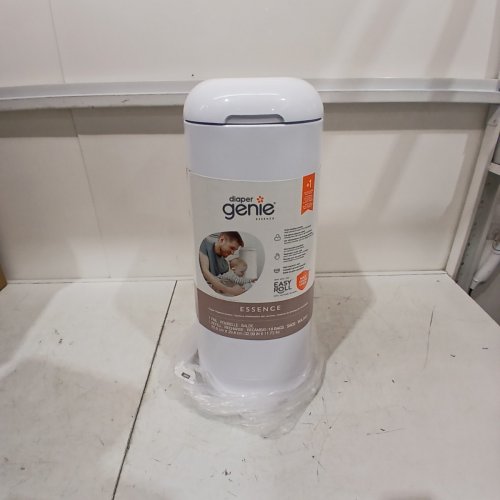 DIAPER GENIE PLATINUM DIAPER STAINLESS STEEL DIAPER PAIL - WHITE image 2