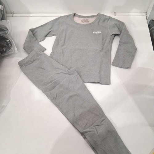 2PC BABY'S LONG SLEEVE TOP AND PANTS SET - 110 GREY image 2