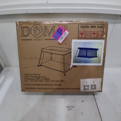 DREAM ON ME PORTABLE BABY PLAYPEN WITH TRAVEL BAG - UP TO 30 LBS CAPACITY - BLUE (MODEL: PLAYARD 437-B) image 5