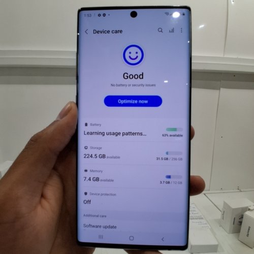 SAMSUNG GALAXY NOTE 10+ 256GB SMARTPHONE WITH STYLUS - AURA GLOW image 11