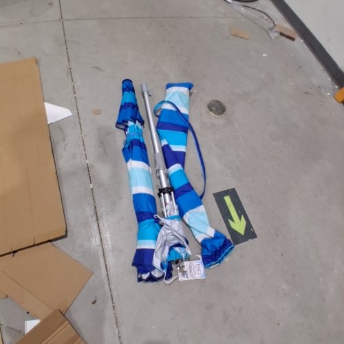 RIO BEACH UMBRELLA WITH ANCHOR - 7.5 FT - BLUE (MODEL: 1985294) image 3