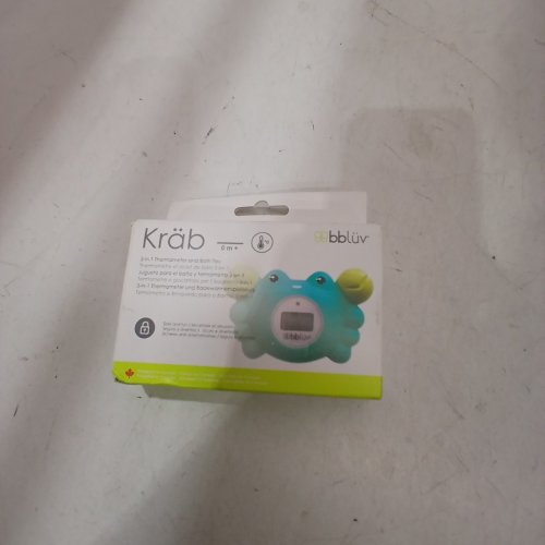 BBLUV KRAB 3-IN-1 THERMOMETER AND BATH TOY - 0M+ - GREEN - (MODEL: B0146-C-01) image 2