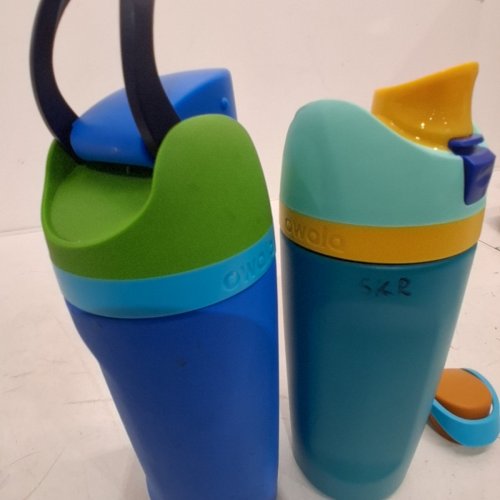 2PK OWALA FREESIP STAINLESS STEEL WATER BOTTLE - 16OZ - BLUE image 3