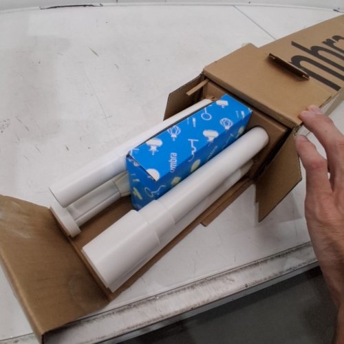 UMBRA ANYWHERE TENSION ROD SYSTEM - 124.5" X 69" X 2.75" - WHITE image 2
