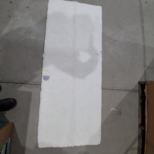 THRESHOLD SPA PLUSH BATH RUNNER - 24" X 60" - WHITE image 2