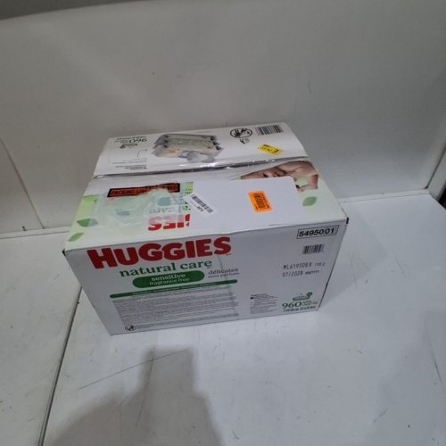 15PK (960 WIPES) HUGGIES UNSCENTED NATURAL CARE HYPOALLERGENIC BABY WIPES (MODEL:00036000501292) image 3