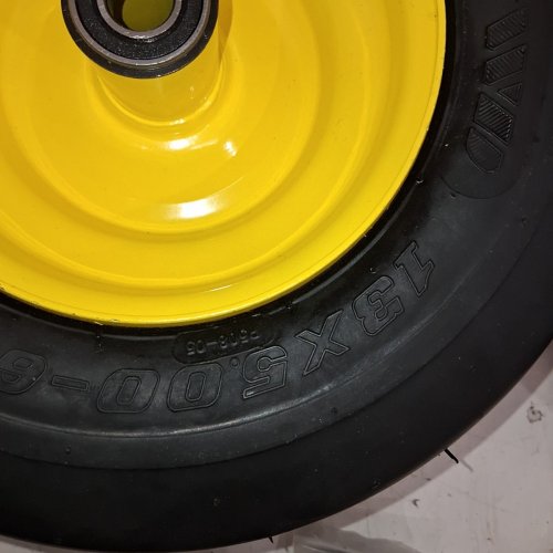 2PK WANDA WHEELS FOR JOHN DEER LAWN MOWER - 13" X 5" X 6" / 4 PLY- YELLOW AND BLACK (MODEL: 13 X 5.00-6 RIB) image 3