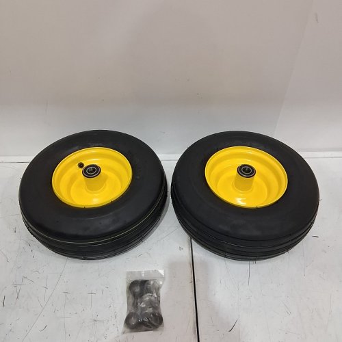 2PK WANDA WHEELS FOR JOHN DEER LAWN MOWER - 13" X 5" X 6" / 4 PLY- YELLOW AND BLACK (MODEL: 13 X 5.00-6 RIB) image 4