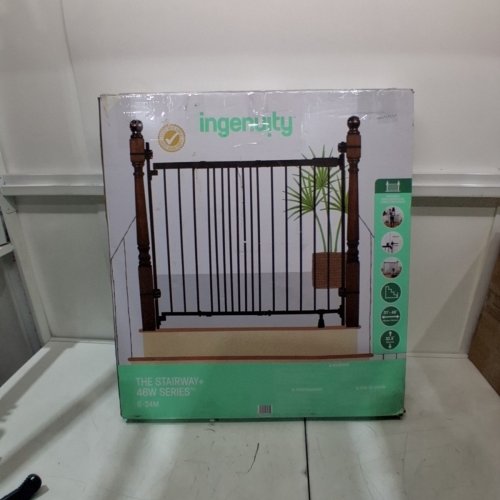 INGENUITY THE STAIRWAY+ 46W SERIES PET/BABY GATE - 32.5" X 31"-46" - BLACK (MODEL: 17171) image 4