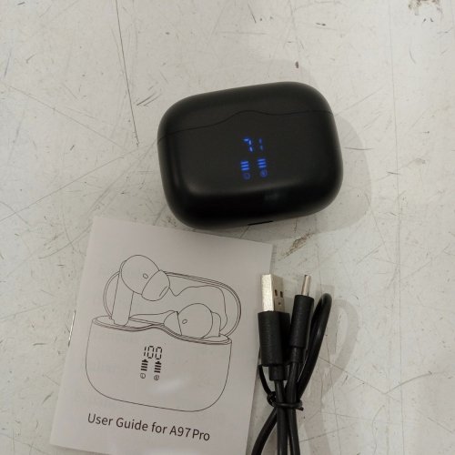 BUWY WIRELESS BLUETOOTH EARBUDS - BLACK (MODEL: A97 PRO) image 3