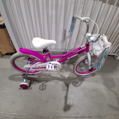 OLAKIDS TODDLERS BIKE FOR GIRLS AGE 3-8 YEARS WITH TRAINING WHEELS - 18" - PINK (MODEL: TS10240RO-14) image 2