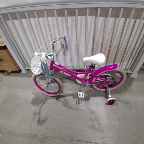 OLAKIDS TODDLERS BIKE FOR GIRLS AGE 3-8 YEARS WITH TRAINING WHEELS - 18" - PINK (MODEL: TS10240RO-14) image 3
