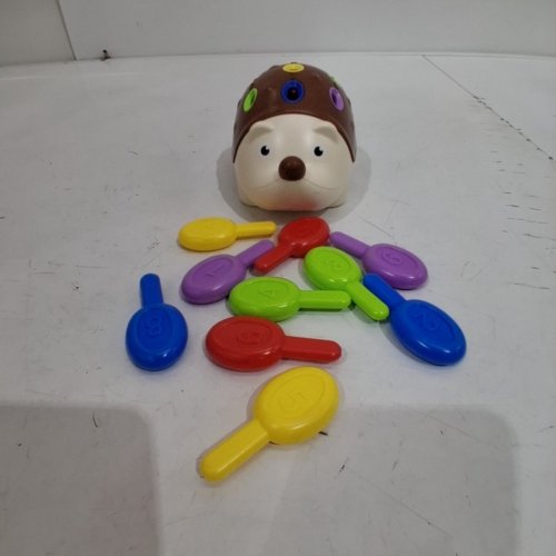 TODDLER FINE MOTOR SKILLS SENSORY NUMBER & COLOR SORTING HEDGEHOG TOY WITH COLORFUL PEGS - ONE SIZE - MULTICOLOR image 4