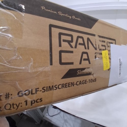 GOSPORTS RANGE CAGE SIMULATOR SCREEN - 10FT X 8FT, ONLY COMPATIBLE WITH GOSPORTS RANGE CAGE - WHITE (MODEL: GOLF-SIMSCREEN-CAGE-10X8) image 2