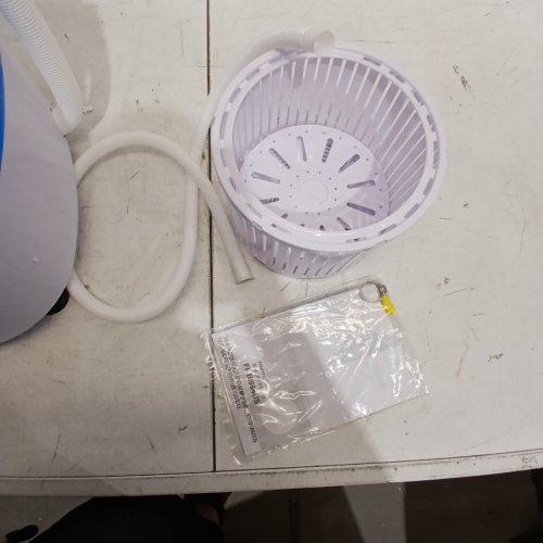 COSTWAY PORTABLE MINI WASHING MACHINE - 5.5LBS CAP - 110V - BLUE/WHITE (MODEL: FP10964US-BL/FP10964US XPB25-848B) image 3