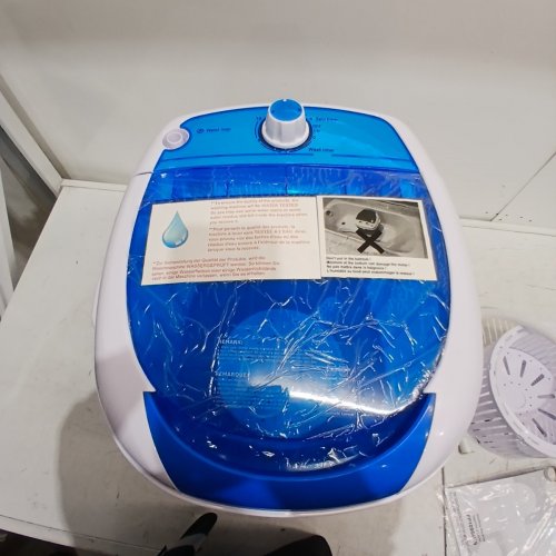 COSTWAY PORTABLE MINI WASHING MACHINE - 5.5LBS CAP - 110V - BLUE/WHITE (MODEL: FP10964US-BL/FP10964US XPB25-848B) image 4