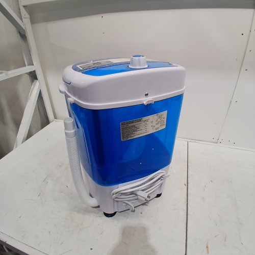 COSTWAY PORTABLE MINI WASHING MACHINE - 5.5LBS CAP - 110V - BLUE/WHITE (MODEL: FP10964US-BL/FP10964US XPB25-848B) image 5