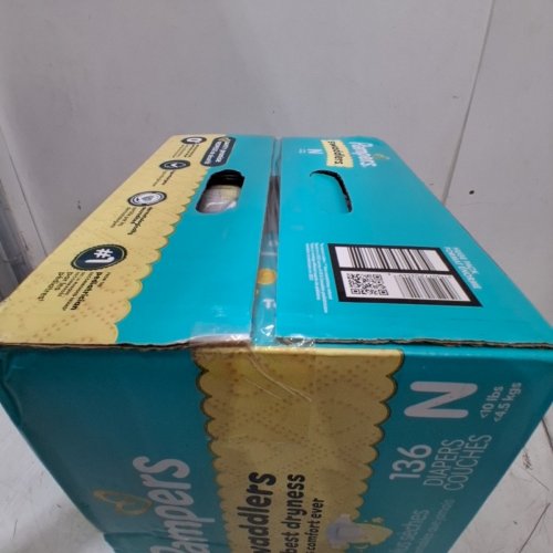 136PK PAMPERS SWADDLERS DIAPERS - NEWBORN SIZE image 3