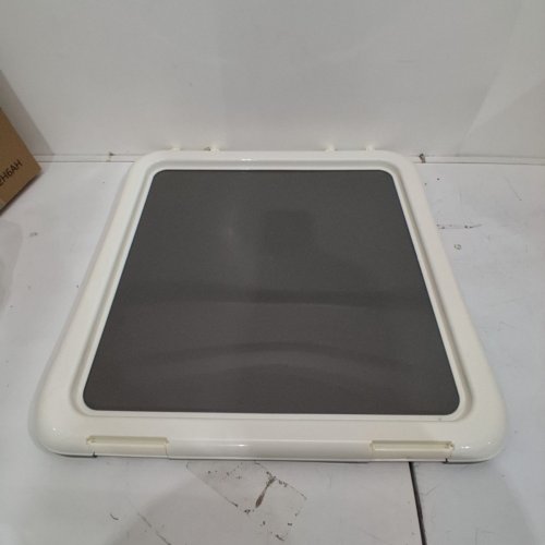 AMAZON BASICS DOG TRAINING PAD HOLDER - 22" X 22" - WHITE/GREY image 2