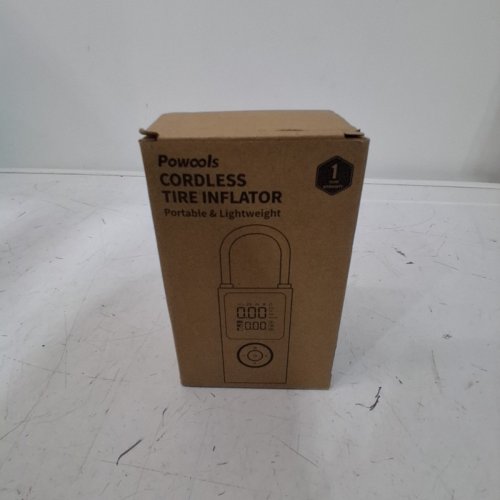POWOOLS PORTABLE CORDLESS & LIGHTWRIGHT TIRE INFLATOR - 3-150 PSI - BLACK (MODEL : ATJ-006) image 4