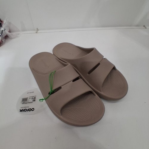 UNISEX ADULT'S OOFOS SLIDES - MEN'S: 8 WOMEN'S: 10 - KHAKI (STYLE: 1100) image 2