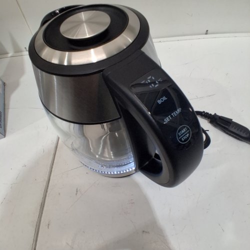 CHEFMAN DUAL-GLASS COOL-TOUCH DIGITAL KETTLE WITH ADJUSTABLE TEMPERATURE AND REMOVABLE TEA INFUSER - 1.7L CAP (MODEL: RJ11-17-CTI-DG-CA-CO) image 2