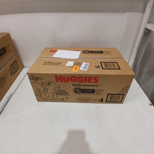 150PK HUGGIES LITTLE MOVERS DIAPERS - SIZE 4 - WHITE image 2