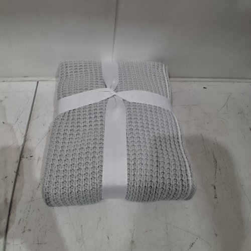 UGG LUNA COTTON THROW BLANKET - 50" X 70" - STONE - (MODEL: 38815) image 2