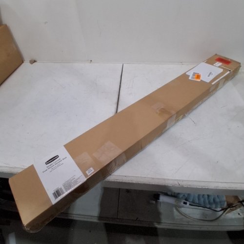 RUBBERMAID CURVED DUAL MOUNT SHOWER ROD - 50"-70" - SILVER image 5