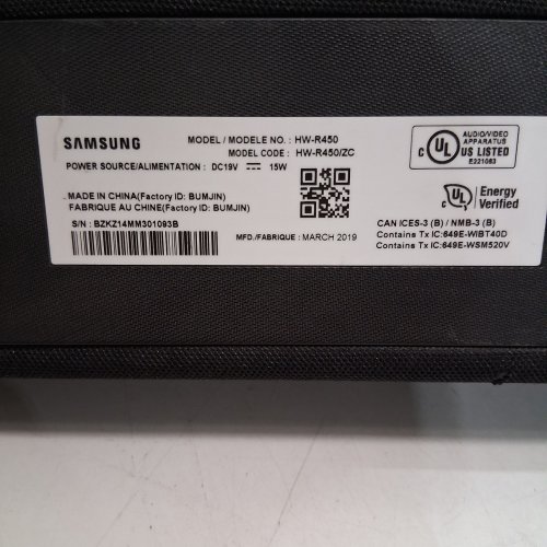 SAMSUNG BLUETOOTH DOLBY SURROUND SOUNDBAR - BLACK (MODEL: HW-R450) image 4