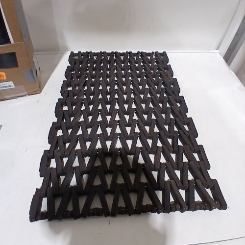 DURABLE DURITE RECYCLED TIRE-LINK OUTDOOR ENTRANCE MAT HERRINGBONE WEAVE - 17" X 25" - BLACK (MODEL: 108H1725) image 3