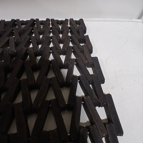DURABLE DURITE RECYCLED TIRE-LINK OUTDOOR ENTRANCE MAT HERRINGBONE WEAVE - 17" X 25" - BLACK (MODEL: 108H1725) image 4