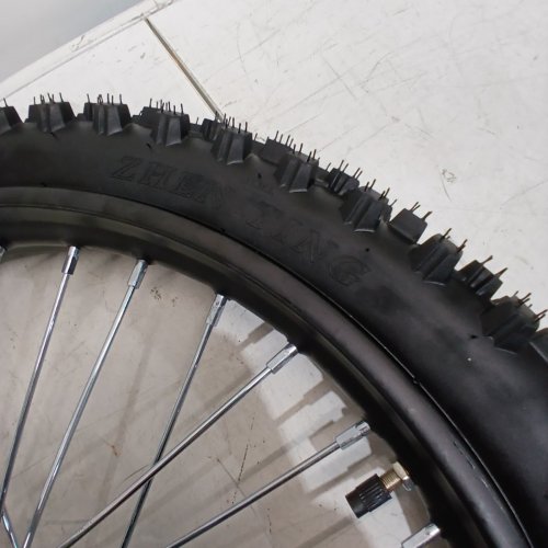 REDCAP FROM RIM WHEEL 70/100-19 TIRE TUBE ASSEMBLY FOR APOLLO RFZ SSR 125CC 140CC DB KLX125 KX85 TTR125 YZ85 YZ80 RM80 DIRT PIT BIKE TAO TAO BD17 WITH 15 MM AXLES INCLUDES BRAKE ROTOR - 19" - BLACK image 4