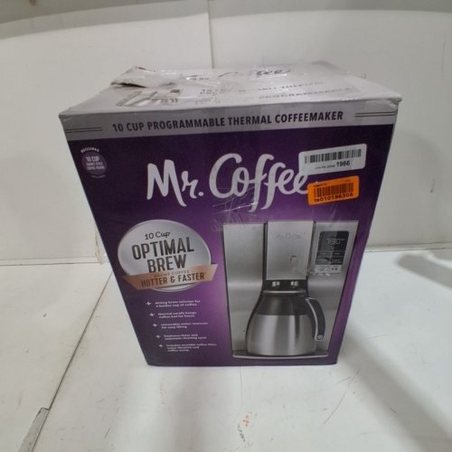 MR.COFFEE PROGRAMABLE THERMAL COFFEE MAKER - 12 CUPS - STAINLESS STEEL (MODEL: BVMC-DT100-033) image 9