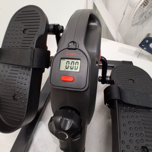 SUNNY HEALTH & FITNESS SMART COMPACT MINI ELLIPTICAL - BLACK/RED (MODEL: SF-E324029) image 2