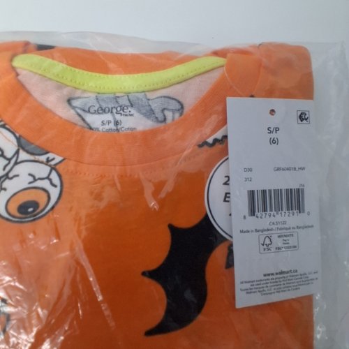 BOYS' TWO PIECE HALLOWEEN PAJAMA SET- SMALL (6) image 2