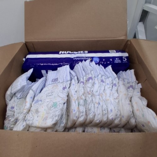95PK HUGGIES OVERNITES NIGHT TIME BABY DIAPERS - SIZE 5 - WINNIE THE POOH - (MODEL: 5454702) image 3