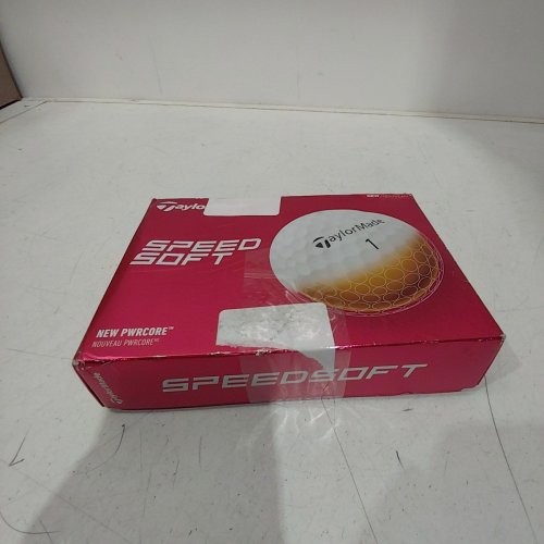 12PK TAYLORMADE SPEEDSOFT NEW PWRCORE GOLF BALLS - WITH BASF COMPANY LOGO - WHITE image 3