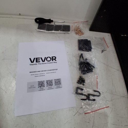 VEVOR WOODEN WASHER AND DRYER COUNTERTOP - 54" X 27" - BLACK - (MODEL: DX0202-C240330S-02) image 3