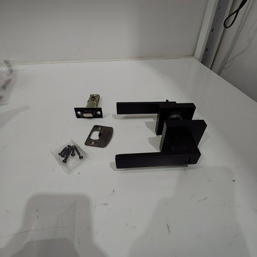 PRIVACY DOOR HANDLE WITH KEYLESS DOOR LOCK - MATTE BLACK image 2