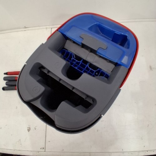 VILEDA H2PRO FLAT MOP SYSTEM WITH BUCKET - RED/BLUE/BLACK (MODEL: 175772) image 4