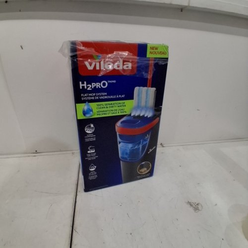VILEDA H2PRO FLAT MOP SYSTEM WITH BUCKET - RED/BLUE/BLACK (MODEL: 175772) image 5