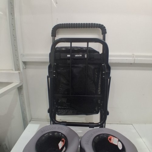 VEVOR HEAVY DUTY BEACH DOLLY WITH BIG WHEELS - UP TO 165LB - BLACK (MODEL: CGY30003T-9SIS) image 3