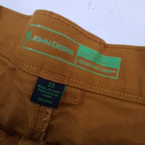 MEN'S JOHN DEERE FLEX DUCK CARGO SHORT - 33 - BROWN image 2