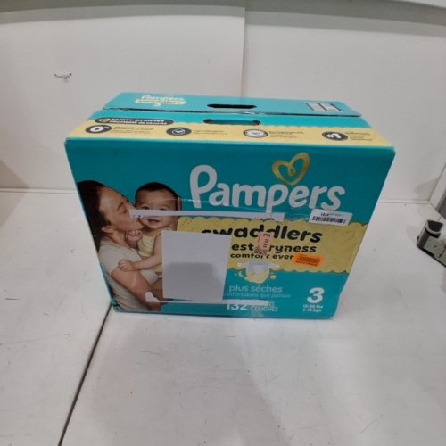 132PK PAMPERS SWADDLERS DIAPERS - SIZE 3 image 2