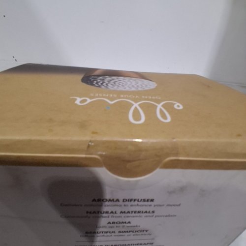 ELLIA PORCELAIN AROMA DIFFUSER WITH 2 15 ML BOTTLES - COPPER (MODEL:ARM-P250CP-EO10) image 3